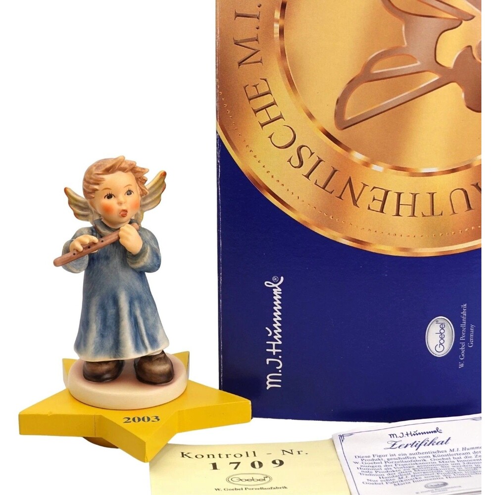 Hummel #2135/G - Rejoice. TMK 8. Annual Angel 2003 With BOX & COA